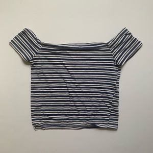 PacSun Striped Crop Top